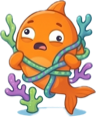 Overwhelmed mascot