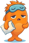 Sleepy mascot